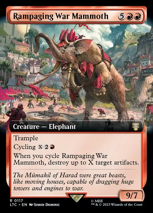 Rampaging War Mammoth · Tales of Middle-earth Commander 117/591