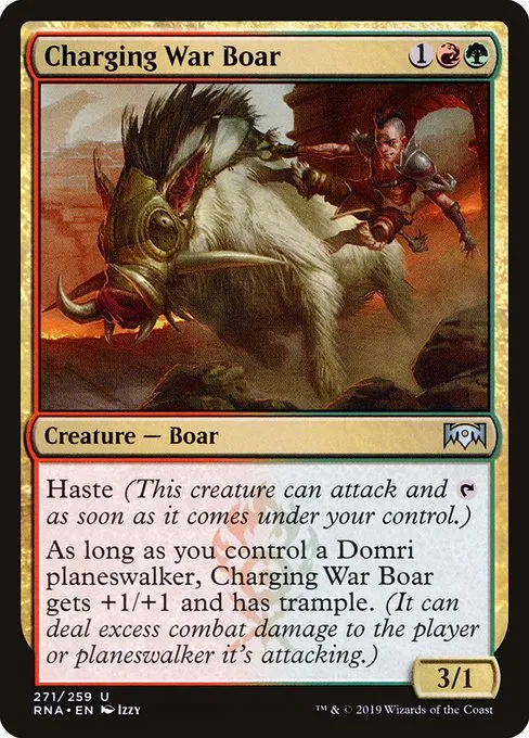 Charging War Boar · Ravnica Allegiance 271/273