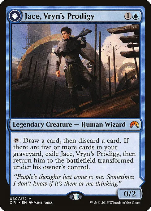 Jace, Vryn's Prodigy // Jace, Telepath Unbound · Magic Origins 60/288