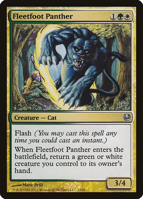 Fleetfoot Panther · Duel Decks: Ajani vs. Nicol Bolas 12/80