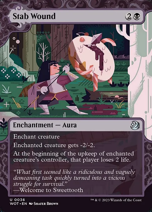Stab Wound · Wilds of Eldraine: Enchanting Tales 36/103