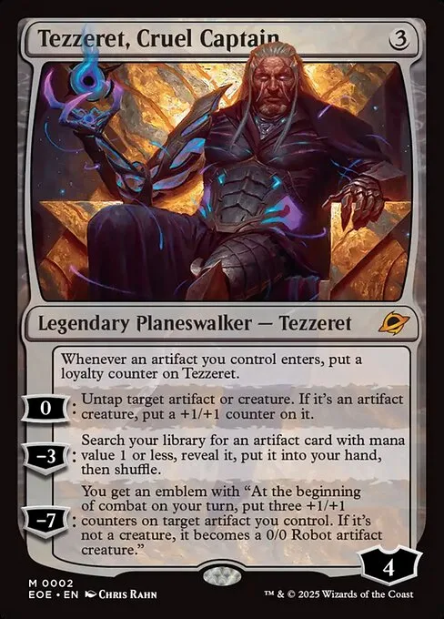 Tezzeret, Cruel Captain · Edge of Eternities 2/400