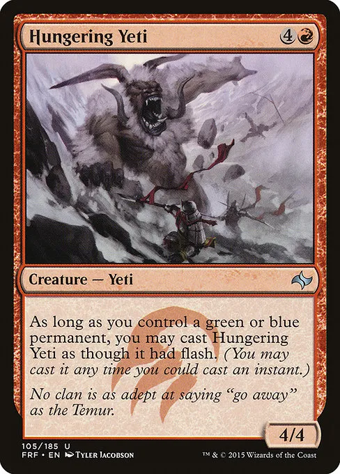 Hungering Yeti · Fate Reforged 105/191