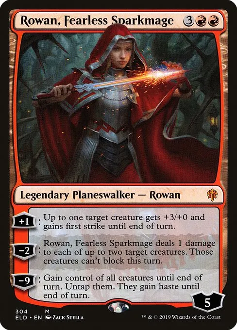 Rowan, Fearless Sparkmage · Throne of Eldraine 304/398