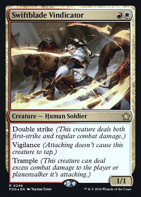 Swiftblade Vindicator · Foundations Promos 246s/106