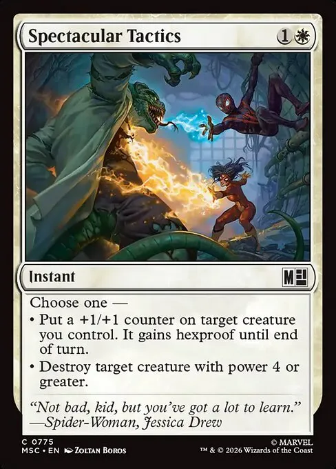Spectacular Tactics · Marvel Super Heroes Commander 775/9
