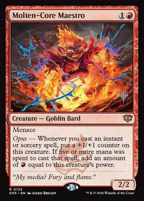 Molten-Core Maestro · Secrets of Strixhaven Promos 125p/80
