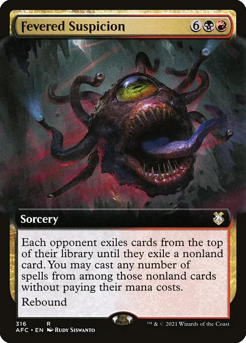 Fevered Suspicion · Forgotten Realms Commander 316/331