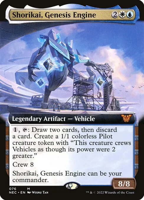 Shorikai, Genesis Engine · Neon Dynasty Commander 76/179