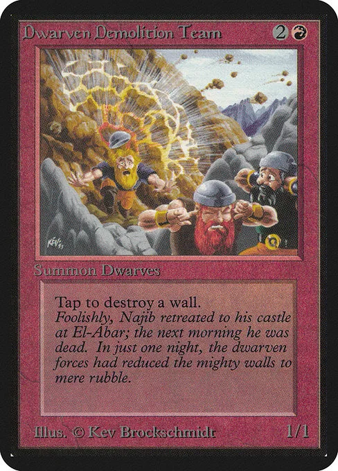 Dwarven Demolition Team · Limited Edition Alpha 142/295