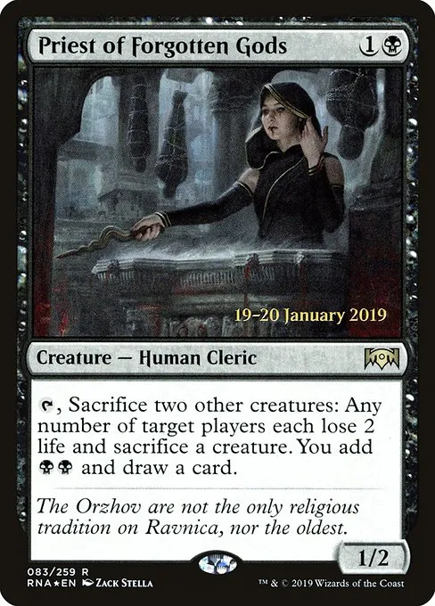 Priest of Forgotten Gods · Ravnica Allegiance Promos 83s/81