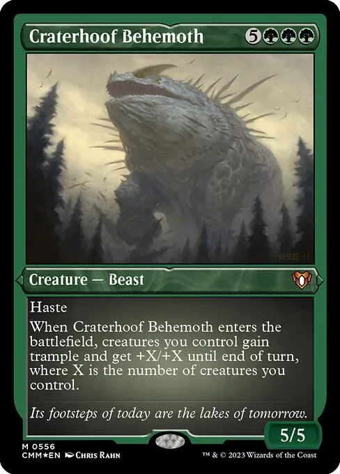 Craterhoof Behemoth · Commander Masters 556/1067
