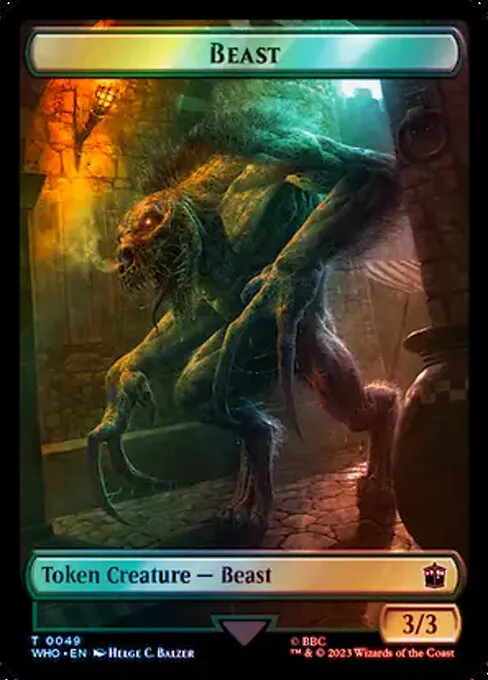 Beast · Doctor Who Tokens 49/64
