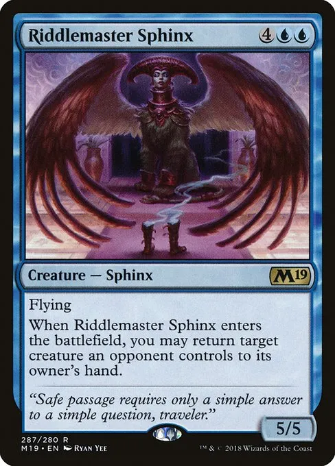 Riddlemaster Sphinx · Core Set 2019 287/314