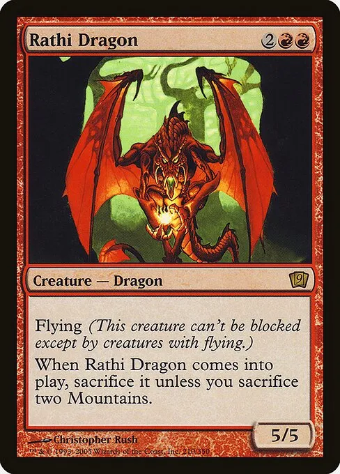 Rathi Dragon · Ninth Edition 210★/710