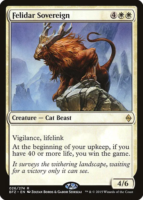 Felidar Sovereign · Battle for Zendikar 26/299