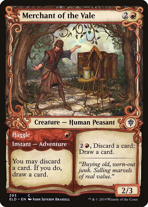 Merchant of the Vale // Haggle · Throne of Eldraine 293/398