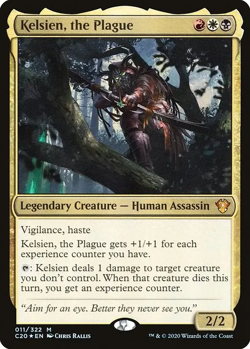Kelsien, the Plague · Commander 2020 11/322