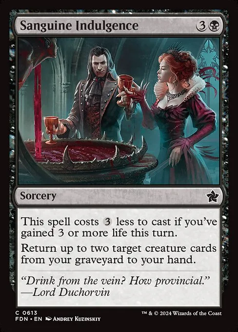 Sanguine Indulgence · Foundations 613/771