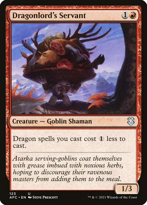 Dragonlord's Servant · Forgotten Realms Commander 123/331