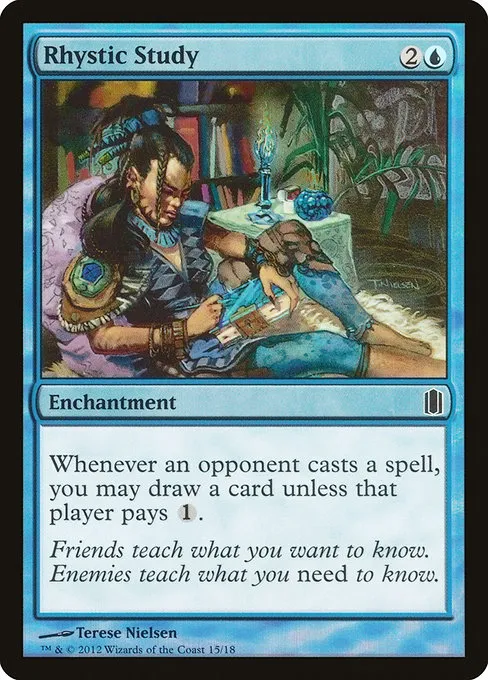 Rhystic Study · Commander's Arsenal 15/18