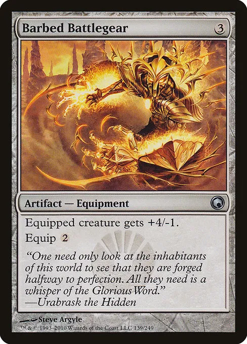 Barbed Battlegear · Scars of Mirrodin 139/249