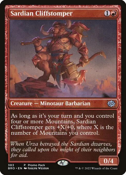 Sardian Cliffstomper · The Brothers' War 383/399