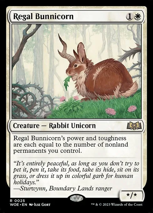 Regal Bunnicorn · Wilds of Eldraine 25/381