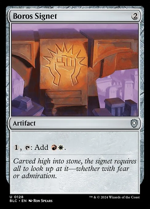 Boros Signet · Bloomburrow Commander 128/356