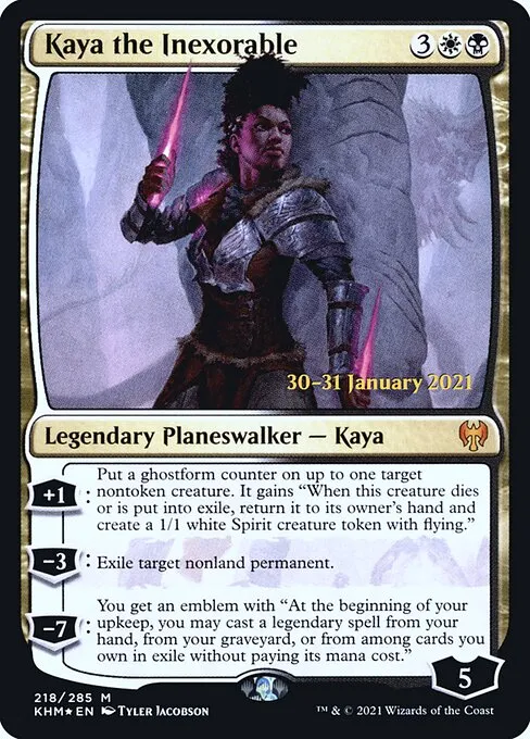 Kaya the Inexorable · Kaldheim Promos 218s/158