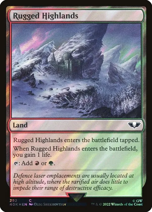 Rugged Highlands · Warhammer 40,000 Commander 292★/617