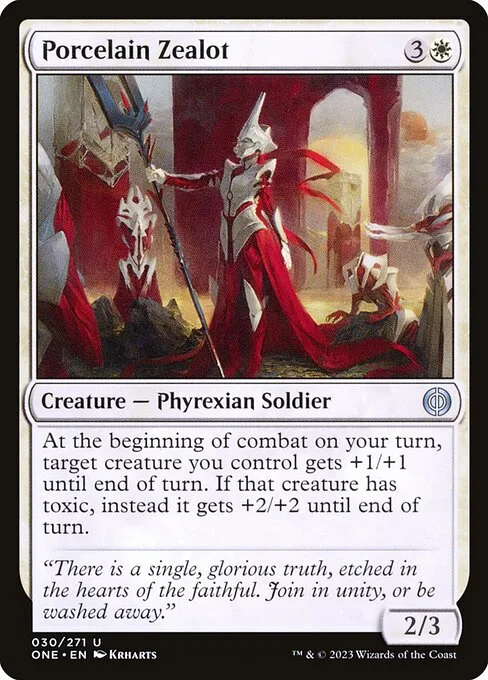 Porcelain Zealot · Phyrexia: All Will Be One 30/479