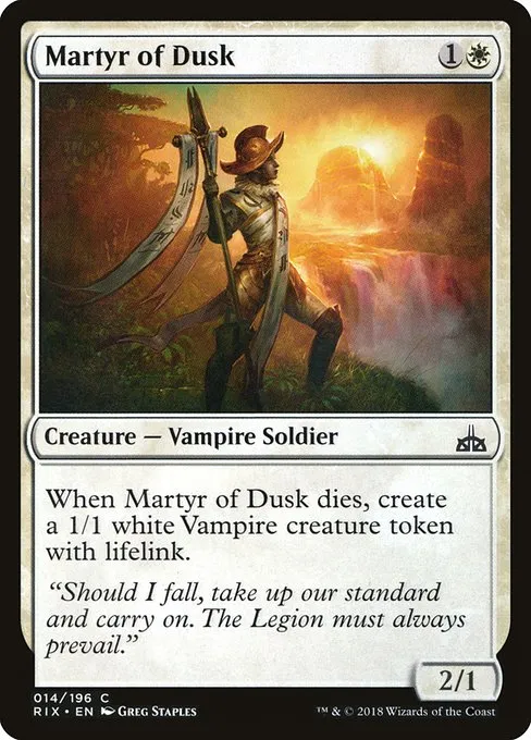 Martyr of Dusk · Rivals of Ixalan 14/205