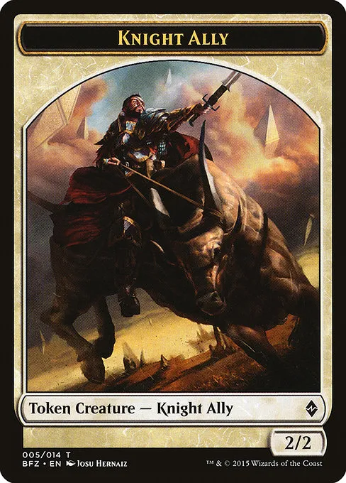 Knight Ally · Battle for Zendikar Tokens 5/14