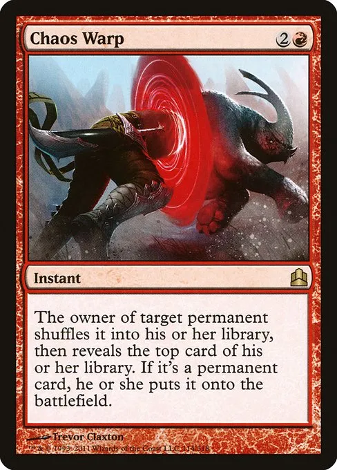Chaos Warp · Commander 2011 114/318