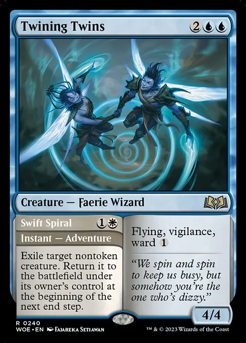 Twining Twins // Swift Spiral · Wilds of Eldraine 240/381