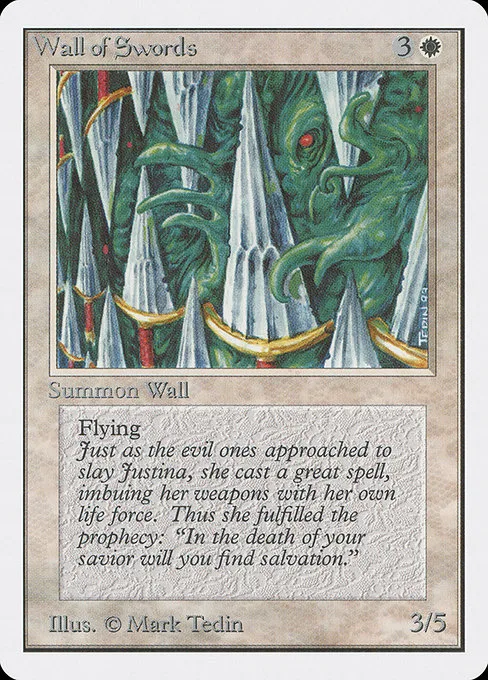Wall of Swords · Unlimited Edition 43/302