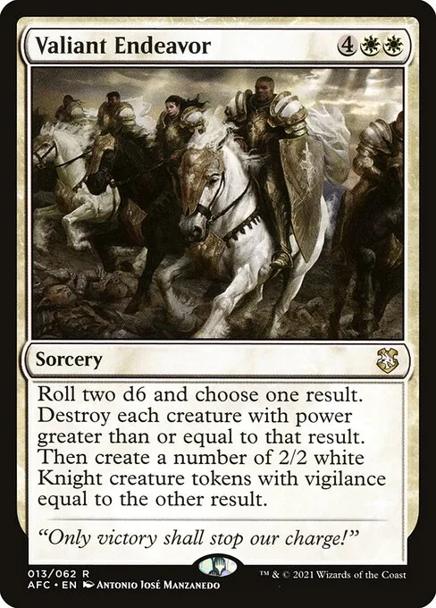 Valiant Endeavor · Forgotten Realms Commander 13/331