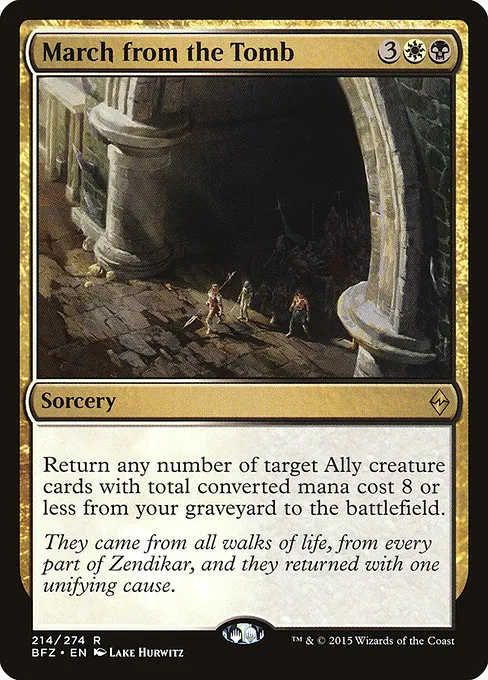 March from the Tomb · Battle for Zendikar 214/299