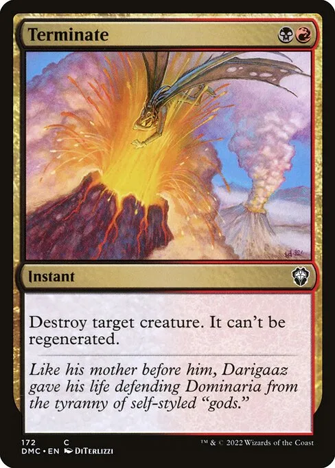 Terminate · Dominaria United Commander 172/240