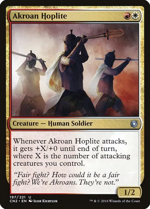 Akroan Hoplite · Conspiracy: Take the Crown 197/222