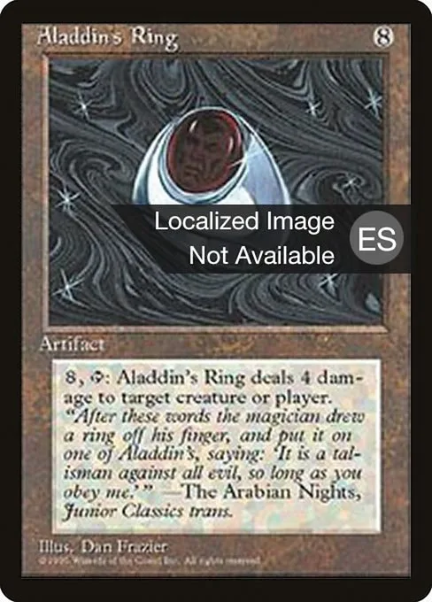 Aladdin's Ring · Fourth Edition Foreign Black Border 292/378