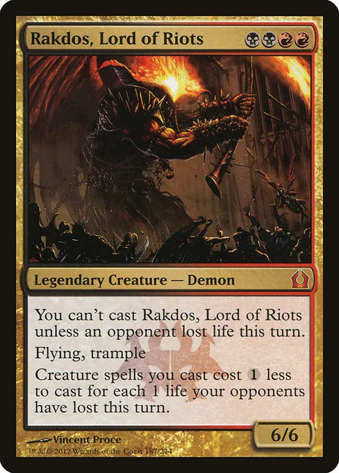 Rakdos, Lord of Riots · Return to Ravnica 187/274