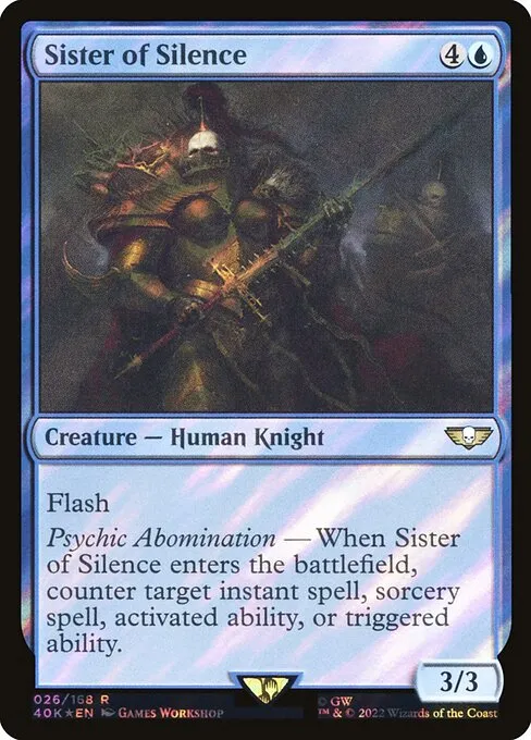 Sister of Silence · Warhammer 40,000 Commander 26★/617