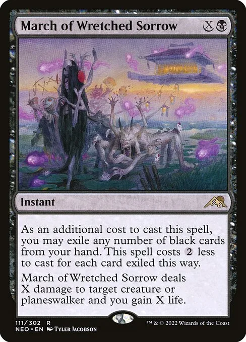 March of Wretched Sorrow · Kamigawa: Neon Dynasty 111/531