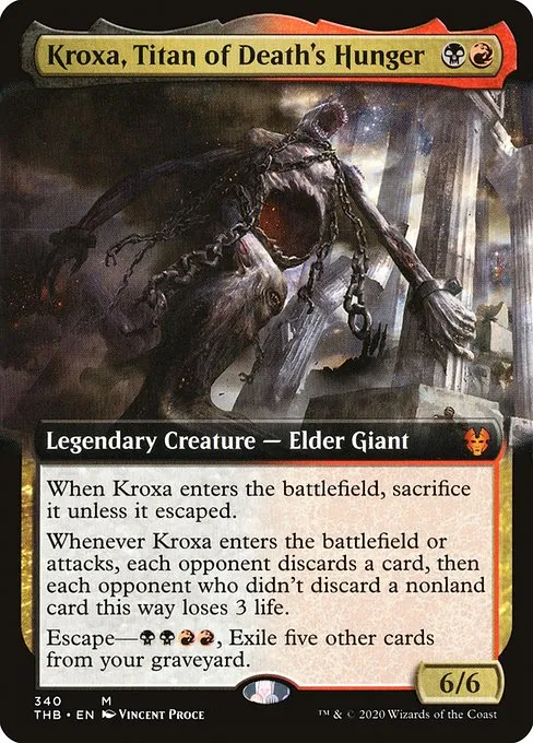 Kroxa, Titan of Death's Hunger · Theros Beyond Death 340/358