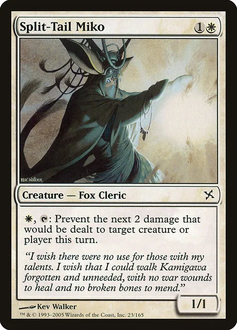 Split-Tail Miko · Betrayers of Kamigawa 23/165