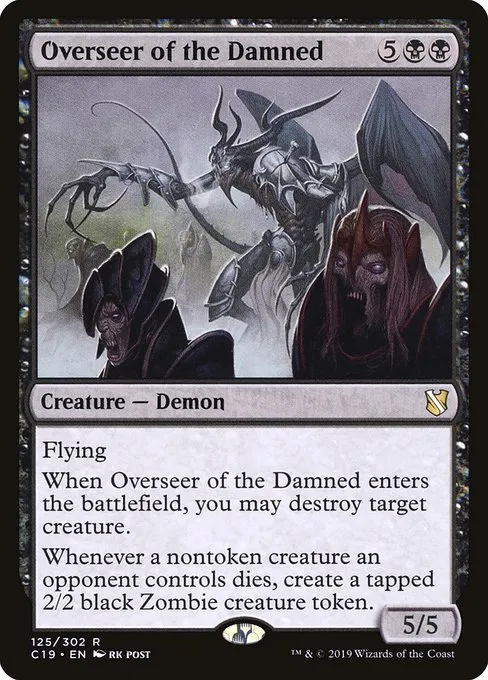 Overseer of the Damned · Commander 2019 125/302