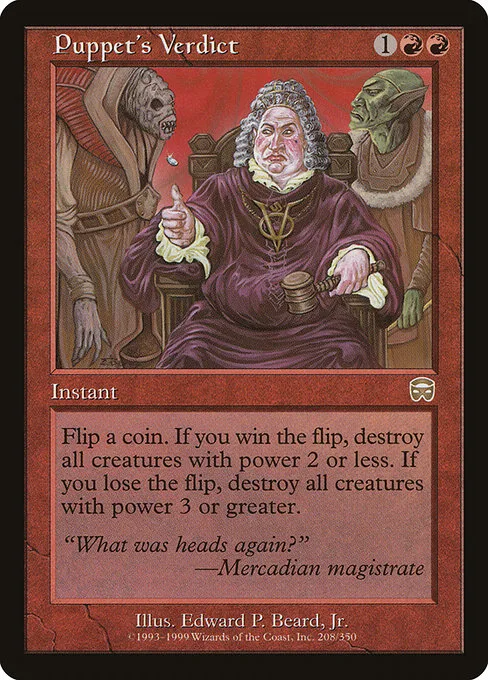 Puppet's Verdict · Mercadian Masques 208/350