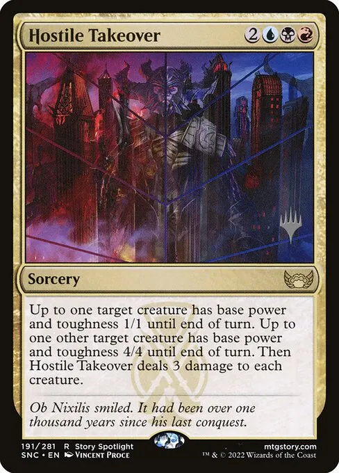 Hostile Takeover · Streets of New Capenna Promos 191p/161